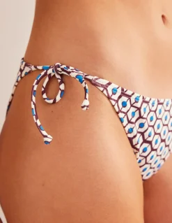 Symi String Bikini Bottoms-Dark Burgundy, Reverie-Boden Discount