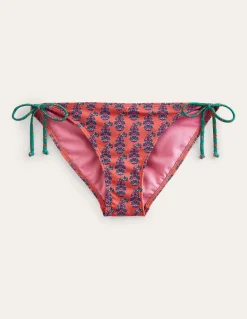 Symi String Bikini Bottoms-Persimmon Orange Paisley-Boden Fashion