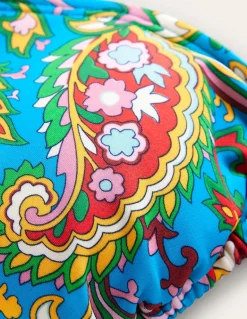 Symi String Bikini Top-Bright Blue, Seashell-Boden Sale