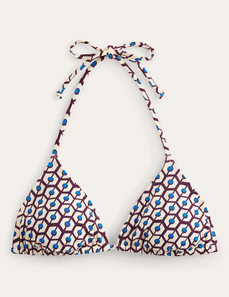 Symi String Bikini Top-Dark Burgundy, Reverie-Boden Shop