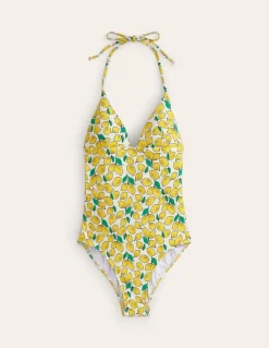 Symi String Swimsuit-Ivory, Lemons-Boden Clearance
