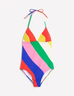 Symi String Swimsuit-Multi, Rainbow Cascade-Boden Clearance