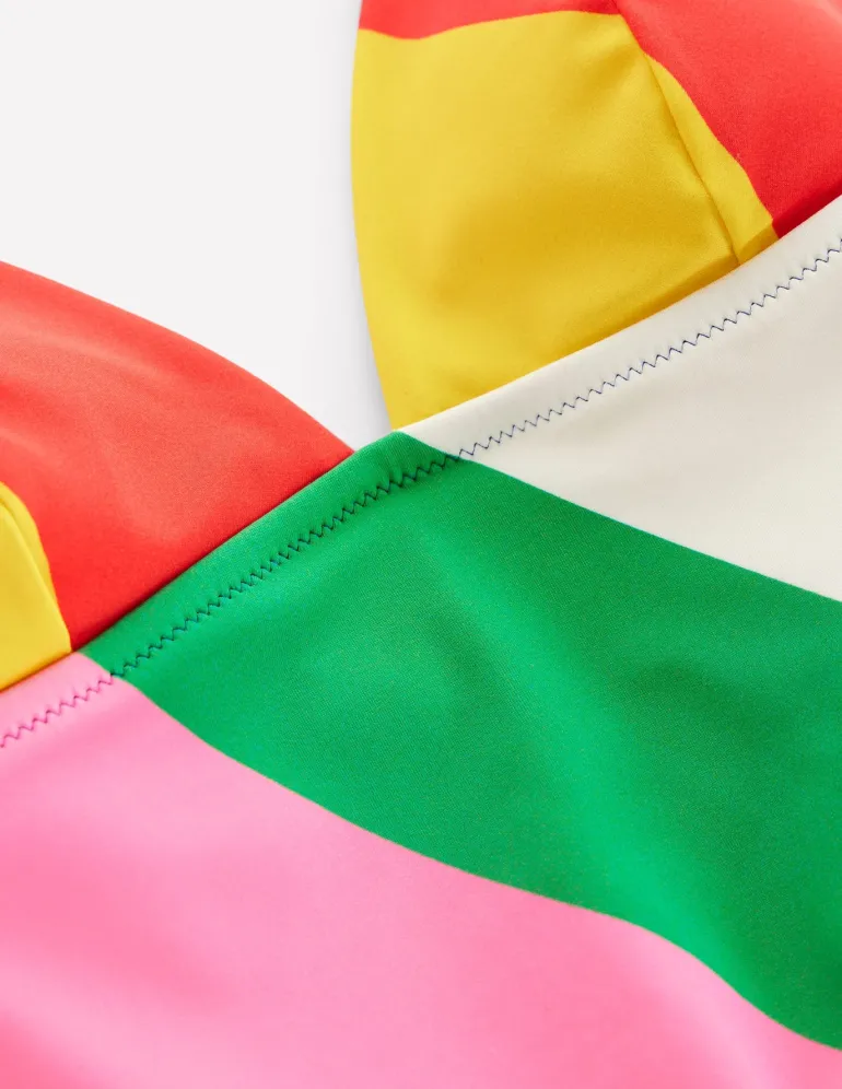 Symi String Swimsuit-Multi, Rainbow Cascade-Boden Clearance