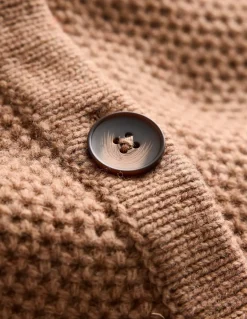 Textured Stitch Cardigan-Praline Brown-Boden Online