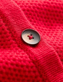 Textured Stitch Cardigan-Rouge Red-Boden Flash Sale