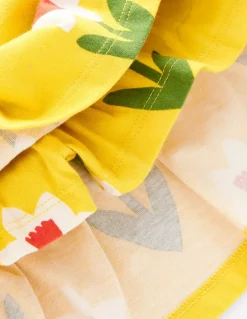 Tiered Jersey Skort-Tropical Yellow Daffodil-Boden Store