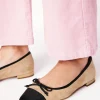 Toe Cap Ballet Flat-Macchiato Suede-Boden Clearance