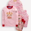 Twin Pack Snug Pyjamas-Vintage Pink Carousel-Boden Shop