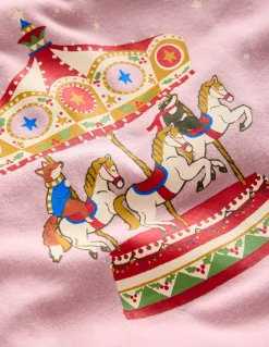 Twin Pack Snug Pyjamas-Vintage Pink Carousel-Boden Shop