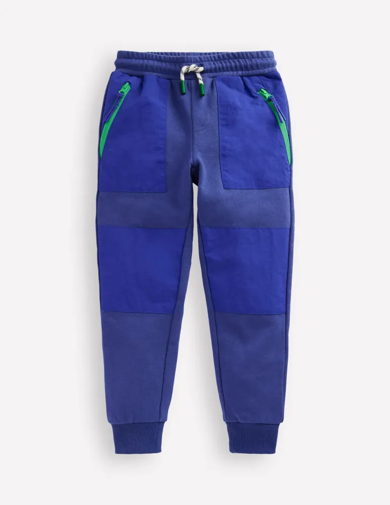 Warrior Knee Joggers-Medieval Blue-Boden Online