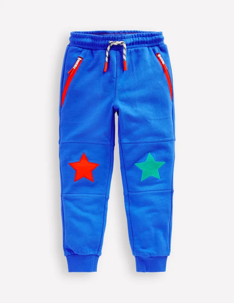 Warrior Knee Joggers-Peacock Plume Blue-Boden Hot