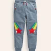 Warrior Knee Sweatpants-Colbart Grey Rainbow Star-Boden Online