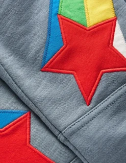 Warrior Knee Sweatpants-Colbart Grey Rainbow Star-Boden Online