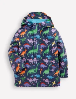 Waterproof Fisherman's Jacket-Robot Blue Dinos-Boden Hot