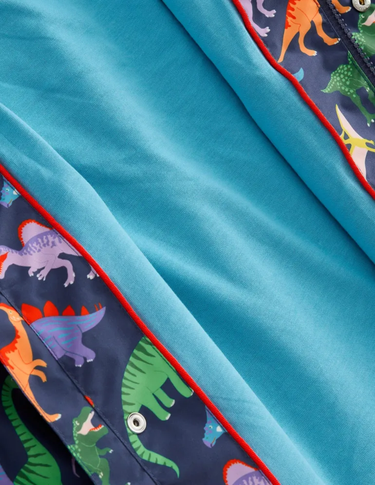 Waterproof Fisherman's Jacket-Robot Blue Dinos-Boden Hot