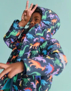 Waterproof Fisherman's Jacket-Robot Blue Dinos-Boden Hot