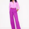 Westbourne Ponte Trousers-Regal Purple-Boden Fashion