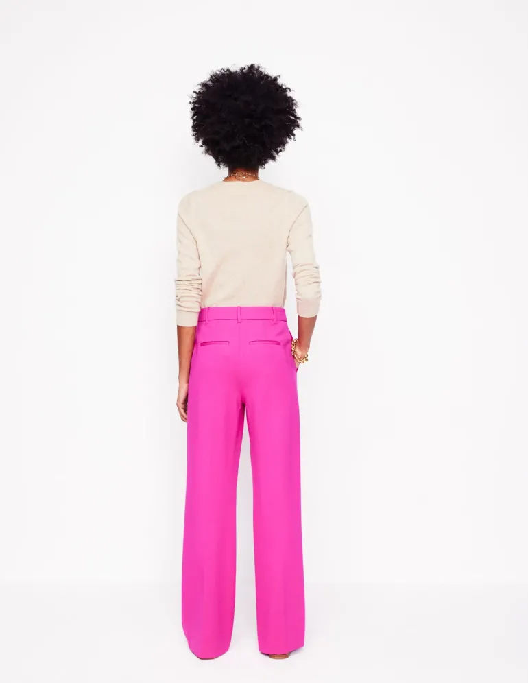 Westbourne Ponte Trousers-Pink Peony-Boden Best Sale