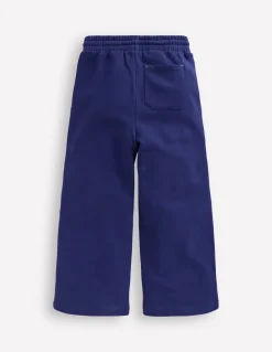 Wide Leg Applique Jogger-Starboard Blue Cherries-Boden Flash Sale