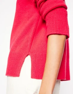 Wide Sleeve Cashmere Sweater-Camelia Pink-Boden Shop
