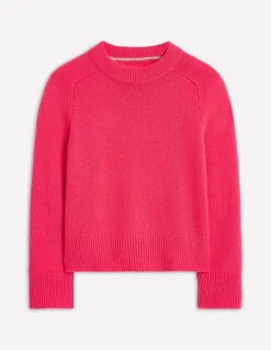 Wide Sleeve Cashmere Sweater-Camelia Pink-Boden Shop