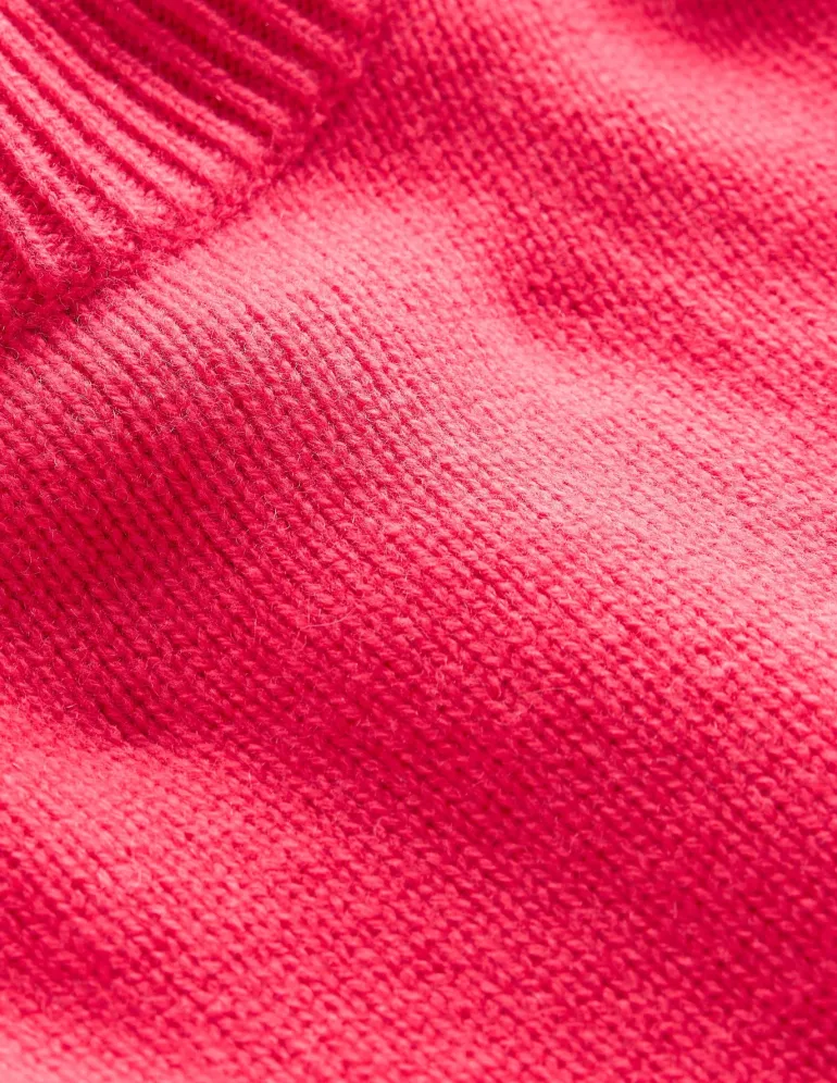 Wide Sleeve Cashmere Sweater-Camelia Pink-Boden Shop