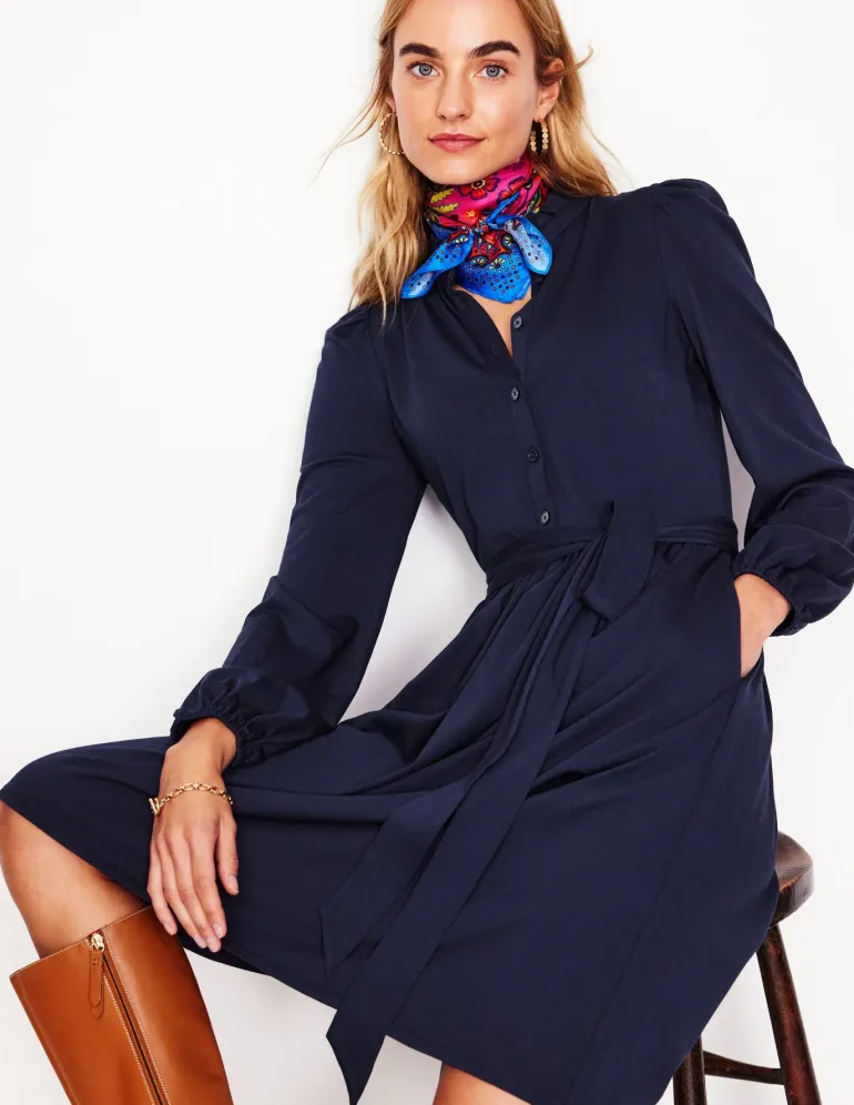 Willow Frill Short Shirt Dress--Boden Discount