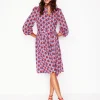 Willow Frill Short Shirt Dress-Poppy Red, Daisy Bloom Geo-Boden Discount