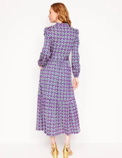 Willow Tiered Jersey Dress-Multi, Moroccan Diamond-Boden Cheap