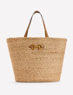 Woven Snaffle Tote--Boden New