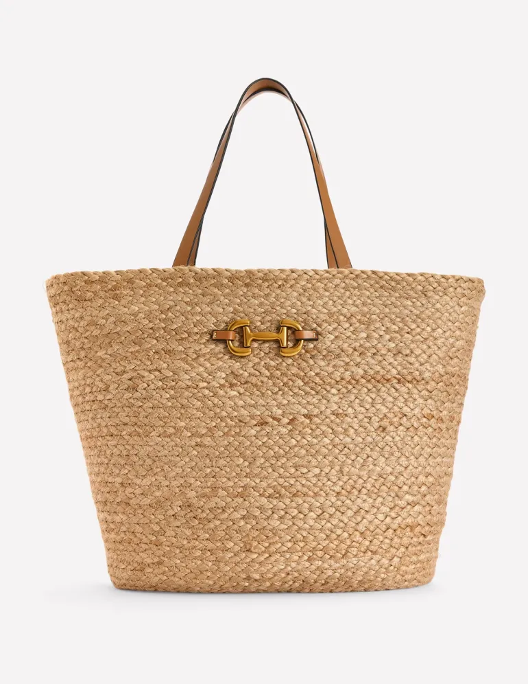 Woven Snaffle Tote--Boden New