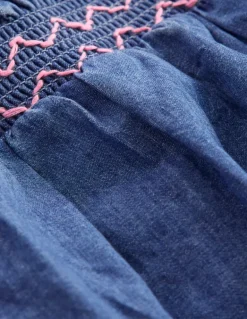 Woven Trousers-Mid Vintage Denim-Boden Store
